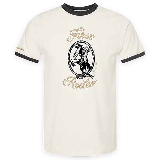 Ringer T-shirt - White & black